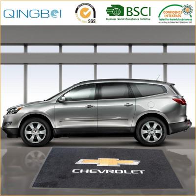 China Heavy Duty Rubber Floor Adhesive-Protective Mats With Car Logo for sale