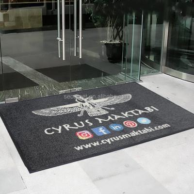 China Anti-Slip Custom Printed Rubber Commercial Use Advertising Products Logo Cover for sale