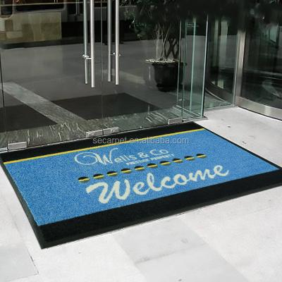 China Anti-bacteria Customized Non-slip Commercial Rubber Indoor Indoor Outdoor Mat for sale