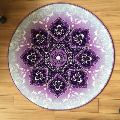 China China Factory Anti-Slip Fancy Round Polyester Area Rug Manufacturer for sale