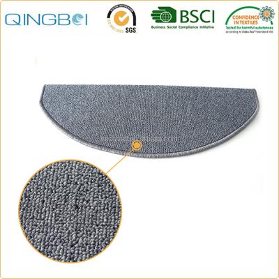 China Adhesive-protective and action PP fabric backing Gray Carpet Stair Treads Mats for sale