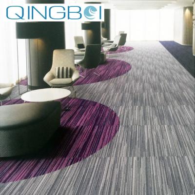 China Washable Commercial Office Sale 50x50cm PVC PP Washable Carpet Tile Interlocking Carpet Tiles for sale