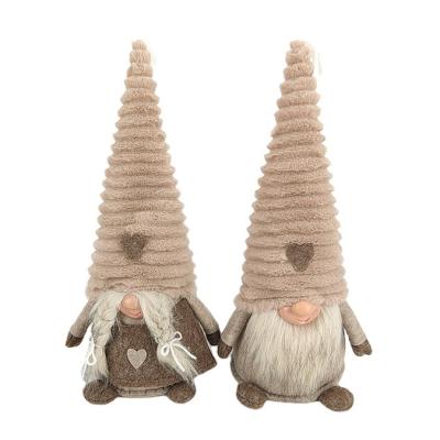 China Popular Christmas Gift Ever Fly Hot Sale Christmas Gnome Plush Faceless Stuffed Brown Gnomes For Home Decoration for sale