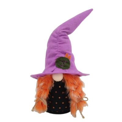 China High Quality Hot Sale Products Halloween Decoration Gift Purple Couple Vampire Plush Gnomes With Spiders Decorative Wholesale for sale