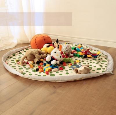 China Custom Toy Storage Mat Canvas Bag Viable Play Mat for Kids for sale