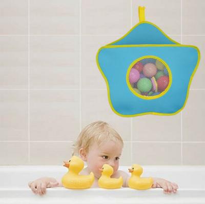 China Sustainable Creative New Arrival High Quality Flower Shape Waterproof Bath Hanging Toy Organizer Bag For Kids for sale