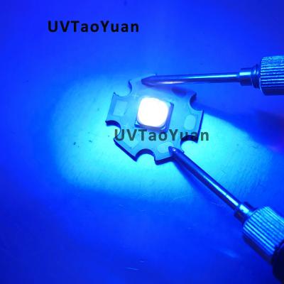 China Glass UV Copper Lens Quartz High Power PCB UV LED 365nm 10W 20mm UV LED Curing Light for sale