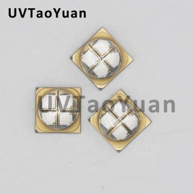 China UV Curing Type High Power LED Light 365nm 10W 4 Chip SMD Ultraviolet Radiation Emitter for sale