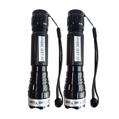 China 3W LED 395nm Rechargeable UV Flashlight Detecting and Curing for Testing and Curing for sale