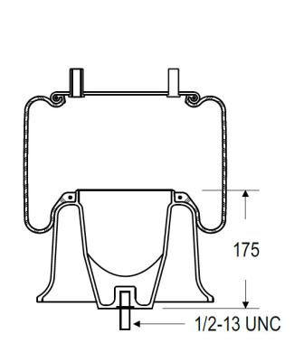 China Contitech 9 10S-16 A 382 Air Suspension Air Bags Rolling Lobe Rubber Material for sale