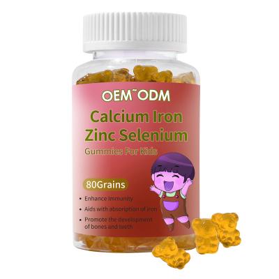 China Increase Immunity / AIDS With Iron Absorption / To Prevent Anemia OEM ODM Children Increase Immunity Candy Calcium Iron Zinc Selenium Gummies For Children for sale