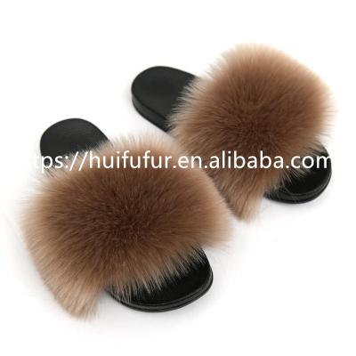 China Fashion Trend Furry Slippers Seller 2020 Winter Slippers Fluffy Furry Bedroom Fake With Fur Slides Female Warm Soft Indoor Fluffy Slippers for sale