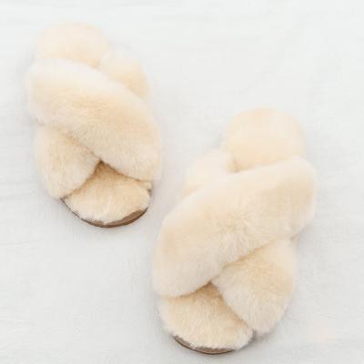 China Wholesale Fashion Trend Sheep Fur Slippers Home Sheepskin for sale