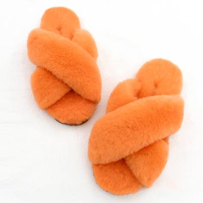 China Fashion Trend Fur High Quality Wholesale Slippers Female Slippers Sheepskin for sale