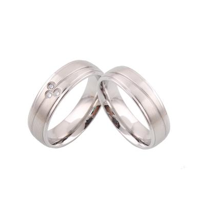 China Stainless Steel Valentine's Day Gift 316L Stainless Steel Wedding Ring For Couples for sale