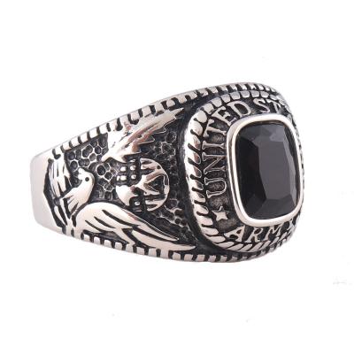 China Military Ring US Stainless Steel Army Rings for sale