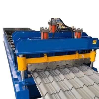 China Building material stores archaized glazed tile roll forming machine automatically panel making machine for sale