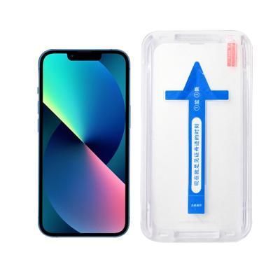 China Easy Install Easy Install Full Glue Retail Packing Glass With Smart Alignment Tool Phone Screen Protector For iPhone for sale