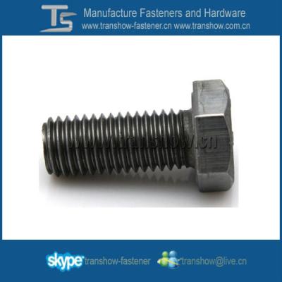 China High Quality Full Carbon Steel DIN933 Carbon Steel Threaded Hex Bolt for sale