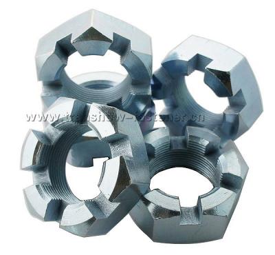 China C1010 DIN935 DIN937 ANSI B18.2.2 Slotted Hex Nut for sale