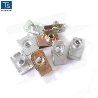 China For Machinery Or Electronics 65Mn Dacromet Steel Coated U Type Spring Clip Nut for sale