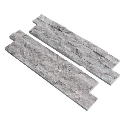 China Reliable Material Modern Grey Outdoor 3D Natural Marble Wall Tiles for sale