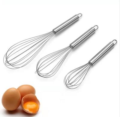 China Viable Classic Design Kitchen Cake Instrument Balloon Shape Manual Stainless Steel Egg Beater for sale