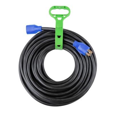 China J01 30Amp 4Prong 40FT Home Appliance Generator Extension Cord, 7500 Watts, 125/250V, 10 Gauge SJTW, NEMA 14-30P to NEMA14-30R Heavy Duty Cord, for sale