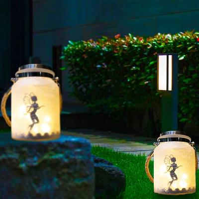 China Solar Lantern Christmas Patio Garden Yard Lawn 20 LED Hanging Solar Light Outdoors Solar Mason Jar Fairy Light for sale