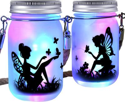 China Garden Wedding Party Creative Gifts Christmas Outdoor Mason jar Lights 30 LED Solar Fairy Jars Lanterns for sale