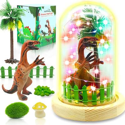 China Christamas Home Decor Toys Decor Make Your Own Dinosaur Night Light Kids Craft Kit Art Night Light for sale