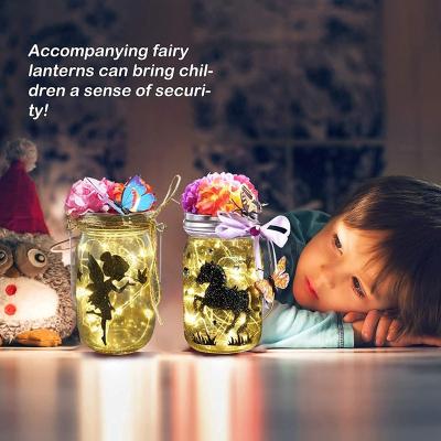 China Fairy Garden Lamp DIY Mason Jar Set Kit Art Crafts Build Their Own Fairy Lantern Craft DIY Toy Birthday Gift for sale