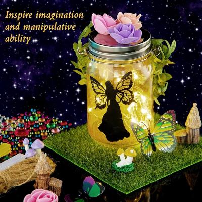 China DIY Toy Supermarket Battery New Unicorn Mason Lamp Children's Fairy Lantern Handmade Set for sale