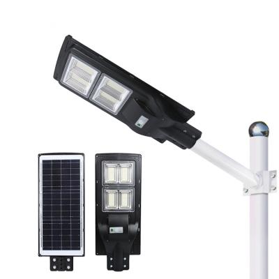 China Outdoor Led Solar Motion Sensor Wall Light Motion Sensor Lampara All In One Integrated Solar Led Street Light Panel Powered Lamp Lights Lighting for sale