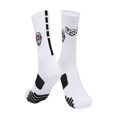 China Factory direct sales QUICK DRY fashion sports cotton socks and exquisite pattern sports socks for sale