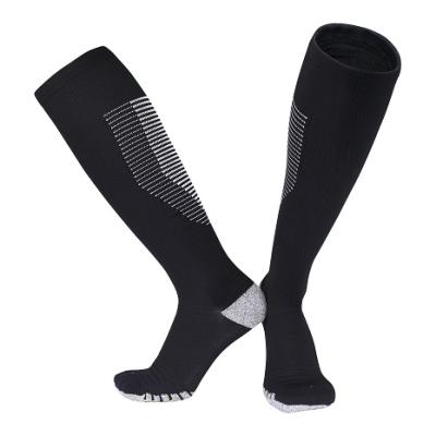 China Breathable Professional Colored Compression Football Socks Anti-Slip Football Socks for sale