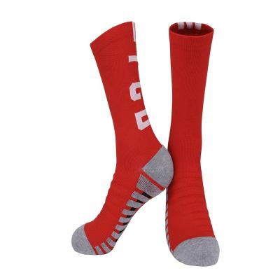 China Wholesale Custom Anti-Foul Long Mens And Womens Soccer Socks Logo for sale