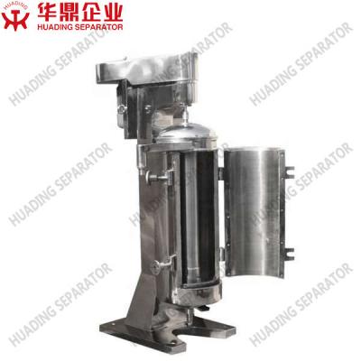 China 0.75kw centrifugador tubular de aço inoxidável líquido contínuo da bacia do centrifugador GQ150 à venda