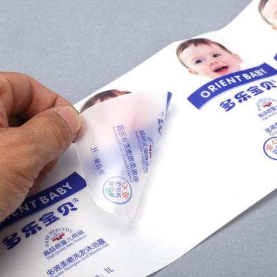 China Logo Label Stickers Waterproof High Quality Waterproof Customized Stickers Color Printed Label Stickers for sale