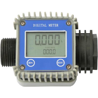 China Electronic Diesel Turbine Fuel Metering Device K24 Flow Meter Gasoline Kerosene Oil Digital Flow Meter - Fuel Adblue Dispenser Parts K24 Digital Flow Meter for sale