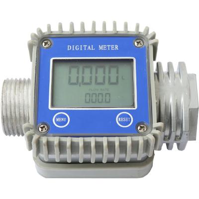 China K24 Turbine Flow Meter AdBlue/Def/Urea Flow Meter Electronic Chemical Diesel Water Flowmeter K24 Digital Flow Meter for sale