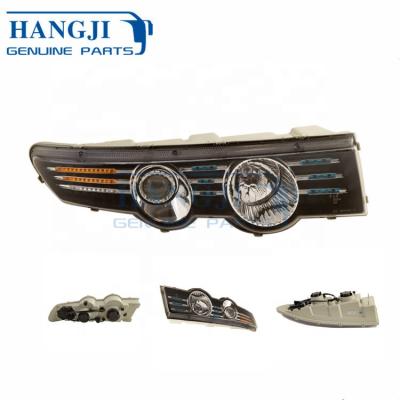 China Aluminum & 4121-00037 Original Plastic Top Light For Buses ZK6105HG Head Lamp Light Yutong Headlight for sale