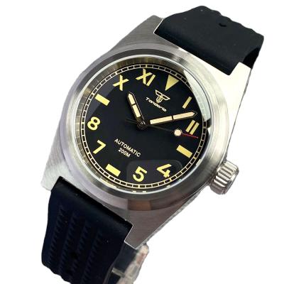 China DIVER 38mm Dial Sapphire Glass Automatic Luminous Mechanical Movement 20Bar NH35 Mechanical Dive Watch California for sale