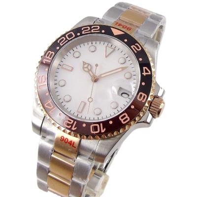 China White 21 Hot Product Automatic Jewelry Rose Gold Steel Strap Date NH35 PT5000 Luminous Mechanical Automatic Watch for sale