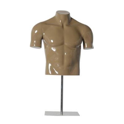 China Sports Sporting Muscular Male Half Body Mannequin Without Head And Arms for sale