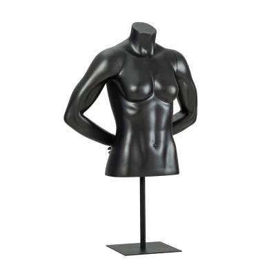 China Sports Fashion Sports Female Torso Stand Women Half Body Mannequin for sale