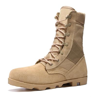 China Breathable High Top Men's Desert Combat Kick Mountain Tops Breathable Men's Military Leather Boots For Men Shoes for sale