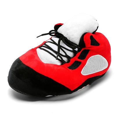 China Fashion Trend Winter Red Mens Womens Fur Fuzzy Indoor Plush Warm Slipper Comfortable Sneakers for sale