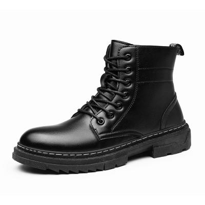 China Botas Para Breathable High Quality Leather Hombre Black Winter Warm High Top Mens Martens Boots for sale