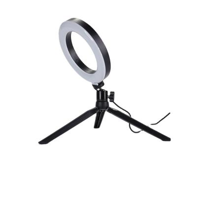 China Factory Price Wholesale PORTABLE 6 Position 6 Inch LED Photography Multi Filling Makeup Ring Fill Light for sale